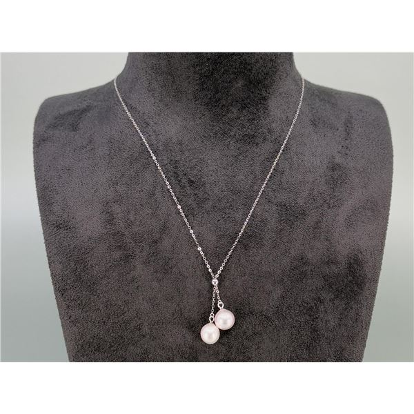 18K White Gold Akoya Pearl Necklace