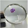 Image 2 : 9.38 Carat Oval Synthetic Purple Sapphire
