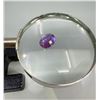 Image 3 : 9.38 Carat Oval Synthetic Purple Sapphire