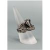 Image 2 : Sterling Silver Winged Hog Biker Ring