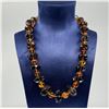 Image 1 : Designer Rutilated Smoky Quartz & Amber Necklace