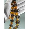 Image 2 : Designer Rutilated Smoky Quartz & Amber Necklace