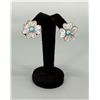 Image 1 : Zuni Sterling Silver Flower Earrings
