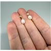 Image 2 : 14K Gold Teardrop Pearl Earrings