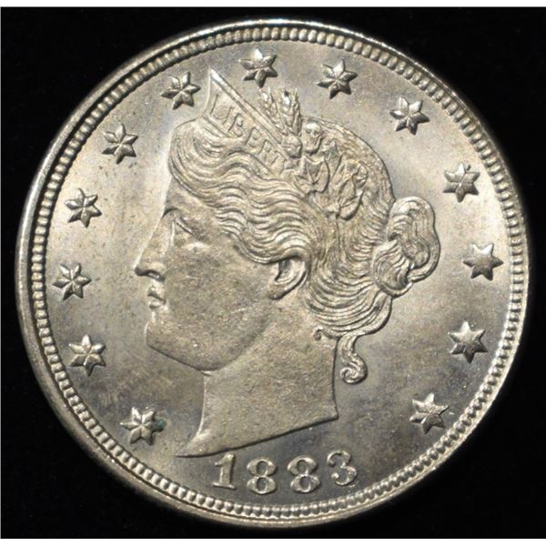 1883 NO CENTS LIBERTY NICKEL GEM BU