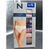 Image 1 : Natori Ladies Hi-Cut Briefs, Size L/G, 8-Pack, Multi-Color