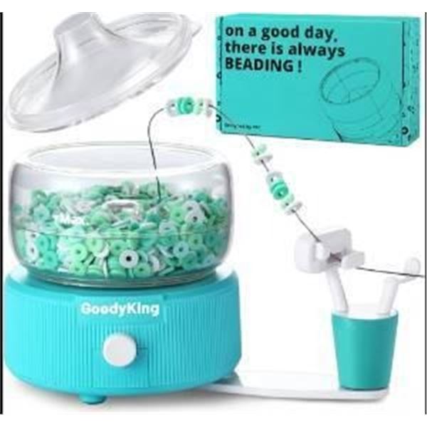 Goody King Electric Bead Spinner for Bracelet Making Kit – Clay Bead Spinner for Clay Bead 