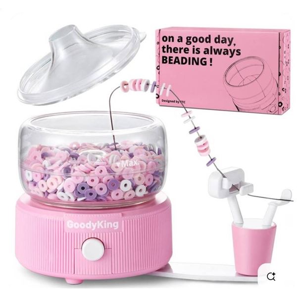 Goody King Electric Bead Spinner for Bracelet Making Kit – Clay Bead Spinner for Clay Bead 