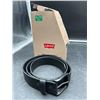 Image 1 : Levi’s Men’s XL/TG Black Leather Belt for Pant Sizes 40-42