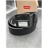 Image 2 : Levi’s Men’s XL/TG Black Leather Belt for Pant Sizes 40-42