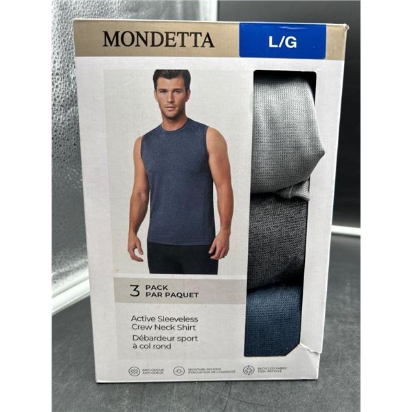 Mondetta L/G Active Sleeveless Crew Neck Shirt 3-Pack
