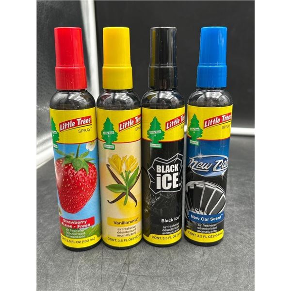 Set of 4 Little Trees Spray Air Fresheners, 3.5 Fl. Oz (103 ml)