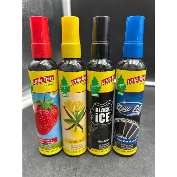 Set of 4 Little Trees Spray Air Fresheners, 3.5 Fl. Oz (103 ml)