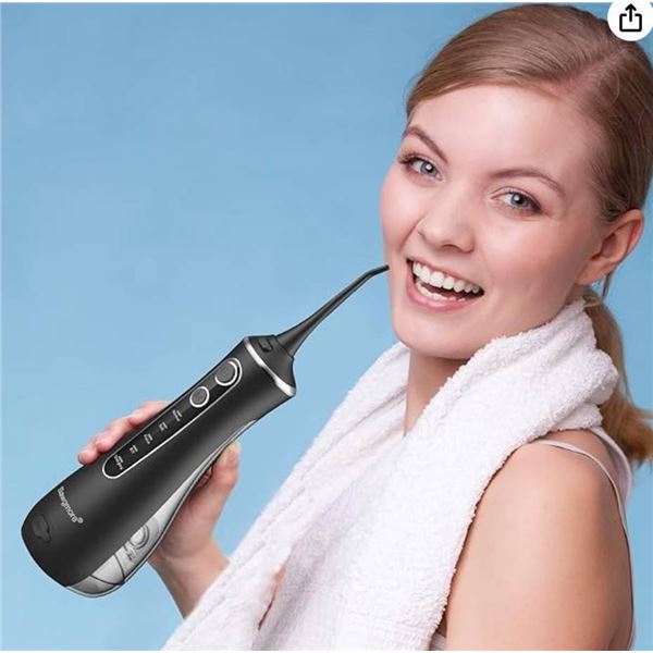 Sawgmore Model TH2D4 Cordless Water Flosser for Teeth, Portable Water Teeth Cleaner Picks with 4 DIY