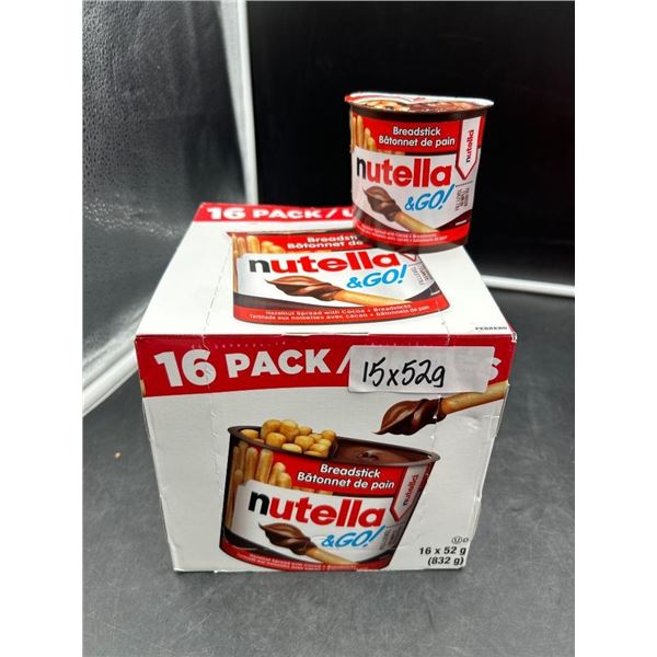 Nutella & GO! Breadstick Packs, 15 x 52g Containers