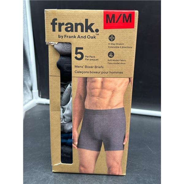 Frank And Oak Men’s Boxer Briefs Pack, Size M/M, 5-Pack