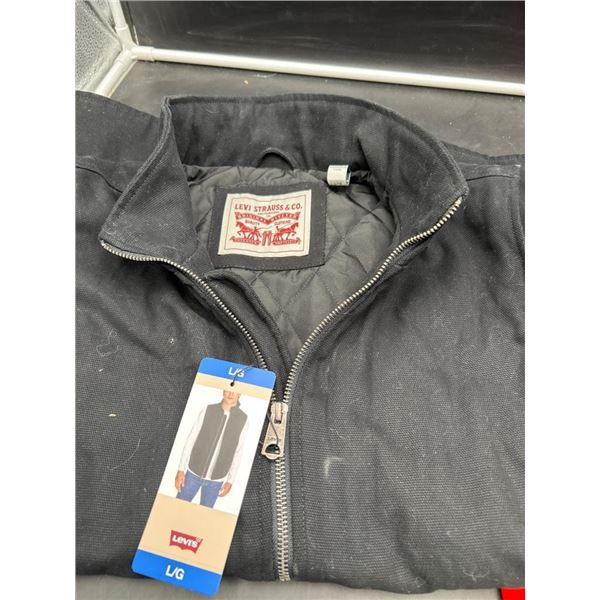 Levi Strauss & Co. Quilted Black Vest, Large Size