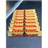 Image 1 : Lot of 8 Toblerone Milk Chocolate Bars, 100g Each, Honey and Almond Nougat