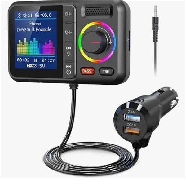 Nulaxy KM28 Wireless FM Transmitter For Vehicles