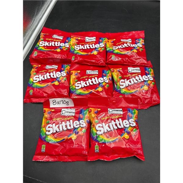 Skittles Original Bite-Size Candies 8 Pack of 170g Each