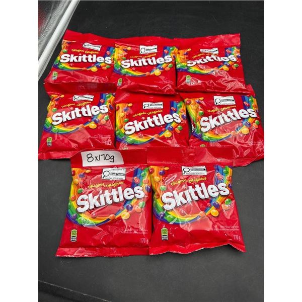 Skittles Original Bite-Size Candies 8 Pack of 170g Each