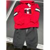 Image 1 : Two-Piece Tommy Hilfiger Toddler Hoodie and Pants Set in Red and Black Size 6