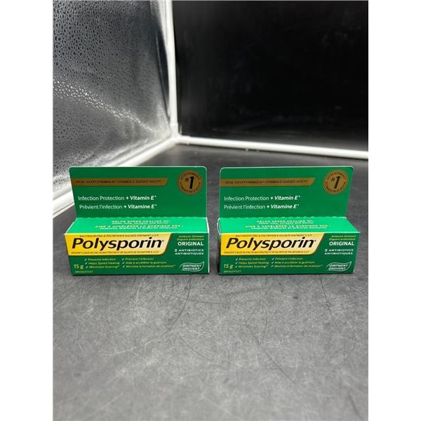 Polyporin 15g Antibiotic Ointment with Vitamin E – Lot of 2 Units
