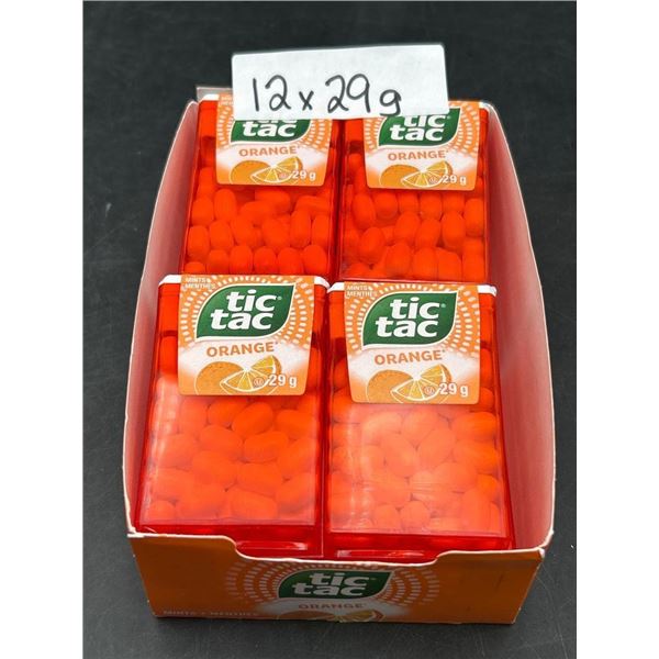 Set of 12 Tic Tac Orange Mint Containers, 29g Each