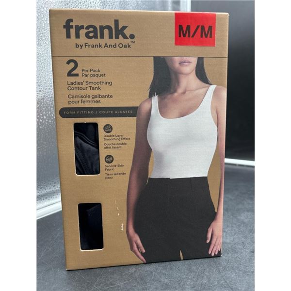 Frank And Oak Ladies’ Smoothing Contour Tank, Size M/M, 2 Pack