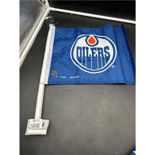 Edmonton Oilers 11×15 Inch Car Flag by Mustang