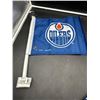 Image 1 : Edmonton Oilers 11×15 Inch Car Flag by Mustang