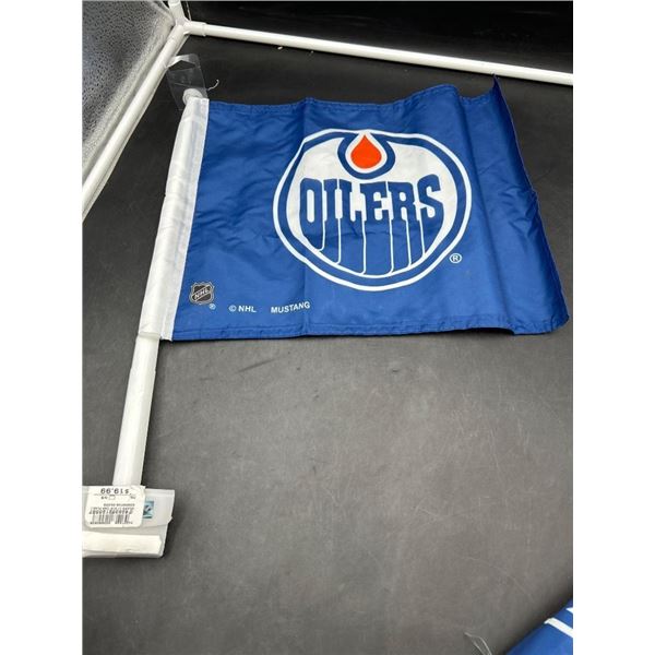 Edmonton Oilers 11×15 Inch Car Flag by Mustang