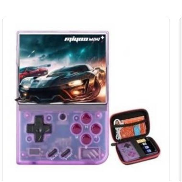 Miyoo Mini Plus Retro Handheld Game Console With 3.5-Inch HD Screen Purple