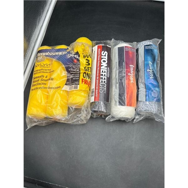 Lot of Renaissance, Stoneffects, and Imagine Paint Rollers and Supplies