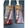 Image 3 : Set of 4 Professional Hand-Crafted Paint Brushes, Angled and Flat, 1.5in and 2in