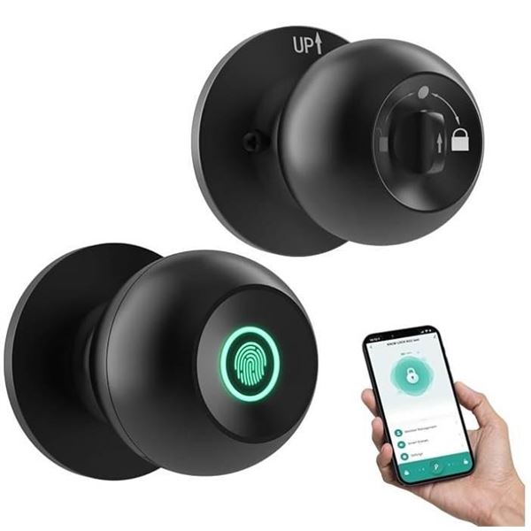 GHome Smart Door Knob Fingerprint Door Lock with Keypad, Biometric Smart Lock – App Control