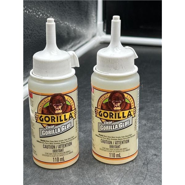 Gorilla Clear Glue 110 mL – Lot of 2 Bottles