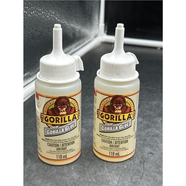 Gorilla Clear Glue 110 mL – Lot of 2 Bottles