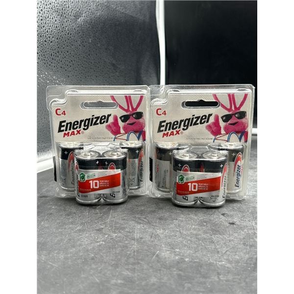 Energizer Max C4 Alkaline Batteries Pack of 4 x 2