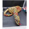 Image 1 : Plush Giant Snake Realistic Design 110 Inches (Yellow/Red)