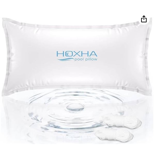 HOXHA Pool Pillow for Above Ground Pool, 4 × 8 FT Pool Cover Pillow for Closing Winter, Cold Resista