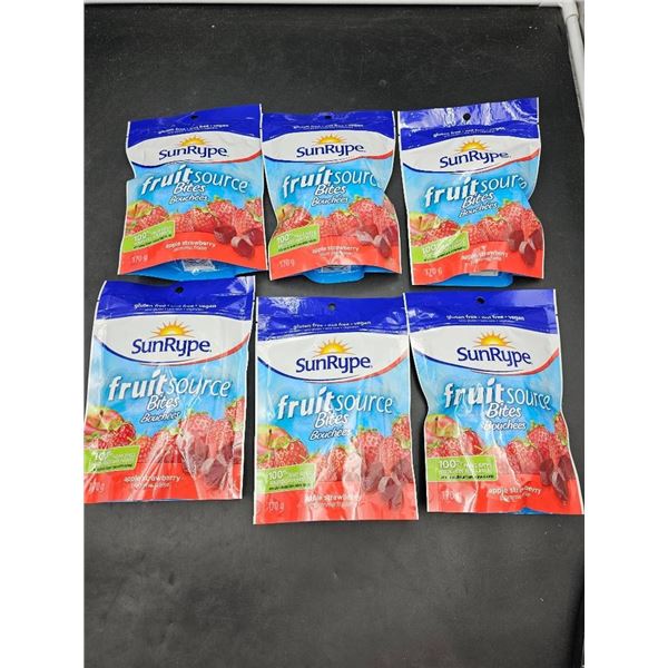 SunRype FruitSource Bites Apple Strawberry 170g Pack of 6