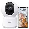 Image 1 : Arenti P2F  360° View 5MP Indoor Security Camera, 5G&2.4G WiFi 6 Baby Monitor, Pet Camera with Phone