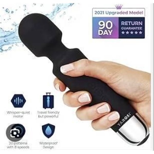 Cordless Wand Massager with 20 Modes and 8 Speeds