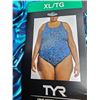 Image 2 : TYR Women’s XL One-Piece Swimsuit with Blue Pattern Design