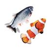 Image 1 : Interactive USB-Powered Floppy Fish Toys for Cats with Catnip – Crucian Carp and Clownfish