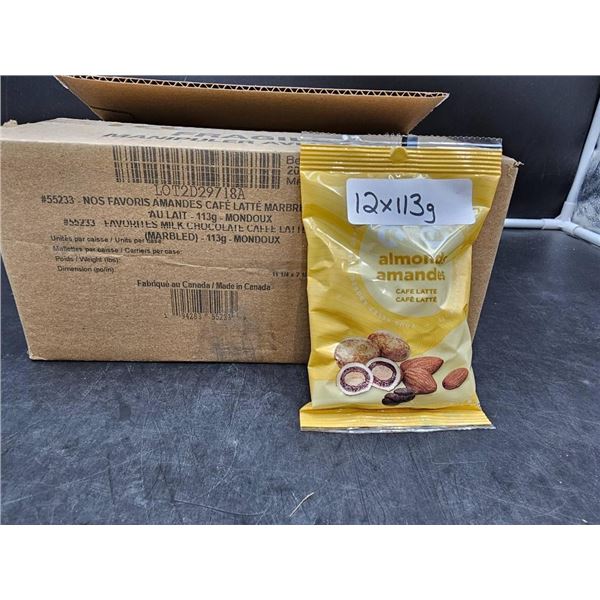Almonds Amandes Cafe Latte 12 Bags of 113g Each