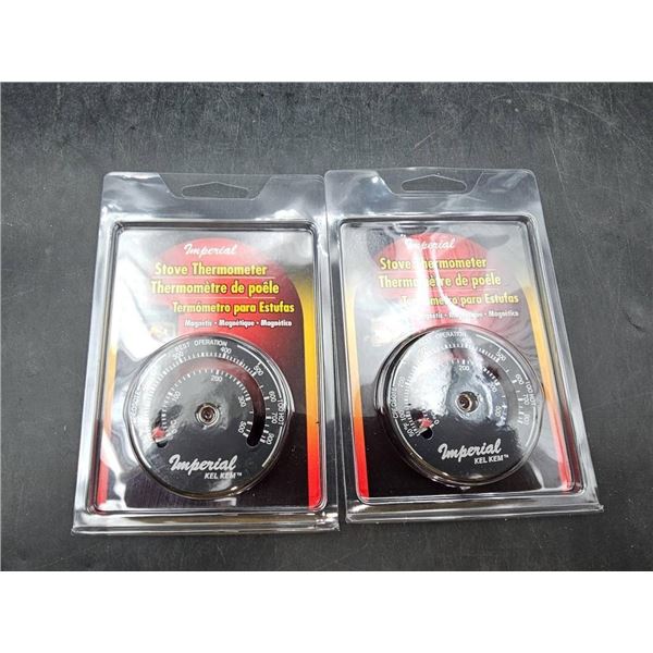 Set of 2 Imperial Stove Thermometers with Magnetic Capability