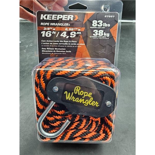 Keeper 07097 Rope Wrangler 3/8 in, 16 ft, 83 lbs Working Load
