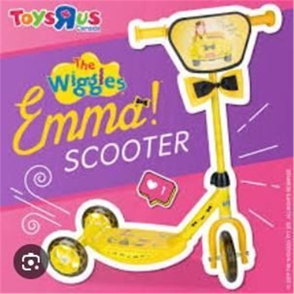 The Wiggles Emma 3-Wheeled Children’s Scooter for Ages 2-5